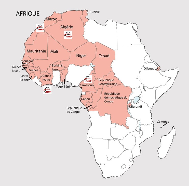 Partenaires AWF en Afrique