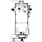 Vue de régulateur de vitesse de type UG 5-7-8 ou 10