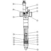 Modèle d'injecteur du catalogue Woodward