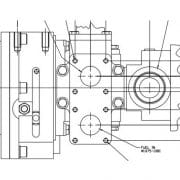 Schéma de la vanne 1907 Large Liquid Fuel Valve avec actionneur EMR35