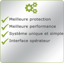 Avantages du Vertex, système de contrôle simple et unique