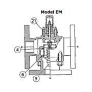 Fonctionnement de la Vanne Amot de régulation thermostatique à 3 voies Modèle C