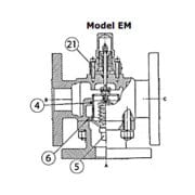 Fonctionnement de la Vanne Amot de régulation thermostatique à 3 voies Modèle E