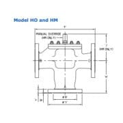 Modèle H de vannes Amot de régulation thermostatique à 3 voies