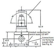 Schéma du Capteur de vibration Amot Modèle 4121