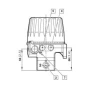 Schéma du Convertisseur Amot électro-pneumatique Modèle 8064C