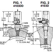 Vue en coupe des Capteurs de shutdown de Amot Modele 4103