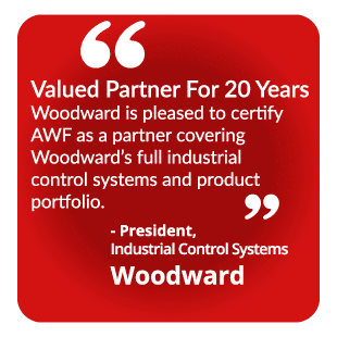 Citation de Woodward AWF reconnu partenaire privilégié
