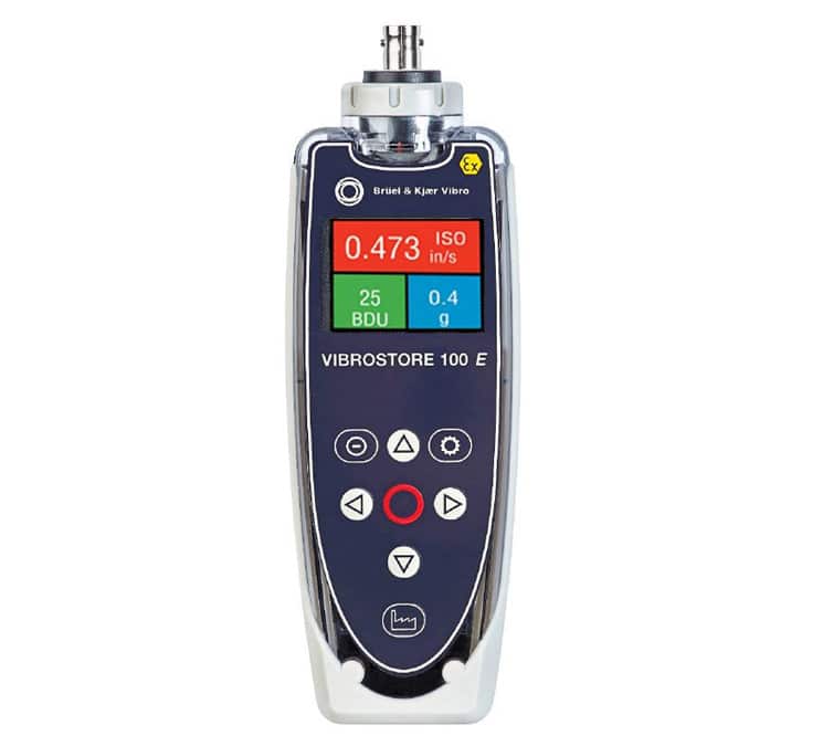 Appareil portatif de surveillance des vibrations Vibrostore 100E