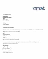 Lettre de representation Amot (2025) Lettre de representation Amot (2025)