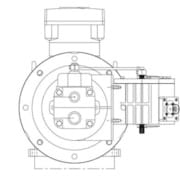 Vue en coupe pompe doseuse Heinzmann Optiflow